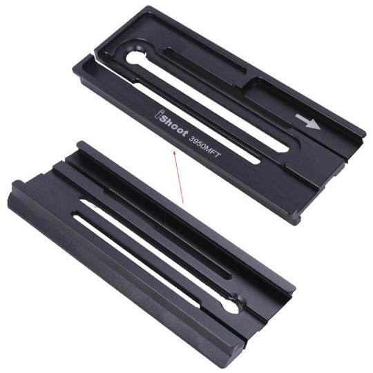 Clamp Adapter Converter for 39mm Arca-Swiss Fit Camera Quick Release Plate Converted to for Manfrotto Gitzo Tripod Fluid Head