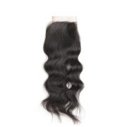 Natural Wave Natural Color Brazilian Remy Human Hair Closure 4X4 Lace Closure 4X4LCHA-26