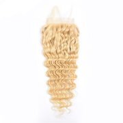 #613 Blonde Deep Wave Top Closure Remy Human Hair 4x4 Lace Closure 4X4 LCHA-37