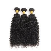 Jerry Curly Natural Black Hair Bundle Deals Brazilian Remy Human Hair Weft HAHW-10