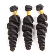 Loose Wave Natural Black Hair Bundle Deals Brazilian Remy Human Hair Weft HAHW-05