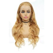 #27 Honey Blonde Body Wave Colored Wigs Remy Human Hair Wigs Lace Front Full Lace Wigs SLD-75