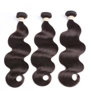 #2 Dark Brown Body Wave Remy Hair Weave Bundles Colored Hair Weft XTHW-114