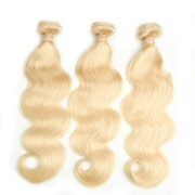 #613 Blonde Body Wave Hair Bundles Remy Human Hair Weft XTHW-28