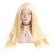 #613 Blonde Straight Remy Human Hair Wigs Lace Front Full Lace Wigs SLD-01