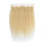 #613 Blonde Kinky Straight Remy Human Hair Lace Frontal 13X4 13X4LCHA-52