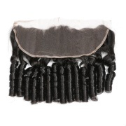 Funmi Bouncy Curly Natural Color Brazilian Remy Human Hair Lace Frontal Closure 13X4 13X4LCHA-54