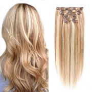 #P12/613 Straight Clip In Hair Extensions Remy Human Hair Clip-ins Extension SLDCLIP-26