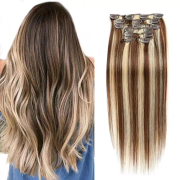 #P4/613 Straight Clip In Hair Extensions Remy Human Hair Clip-ins Extension SLDCLIP-23