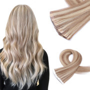 #P18/613 Piano Color Straight Tape In Hair Extensions Remy Human Hair SLDTI-17