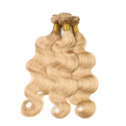#27 Honey Blonde Body Wave Remy Human Hair Weave Bundles Colored Hair Weft XTHW-08