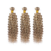 #P 8/613 Blonde Deep Wave Highlighted Hair Bundles Piano Colored Remy Human Hair Weft XTHW-281