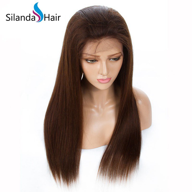 Straight Brazilian Remy Human Hair Lace Front Full Lace Wigs