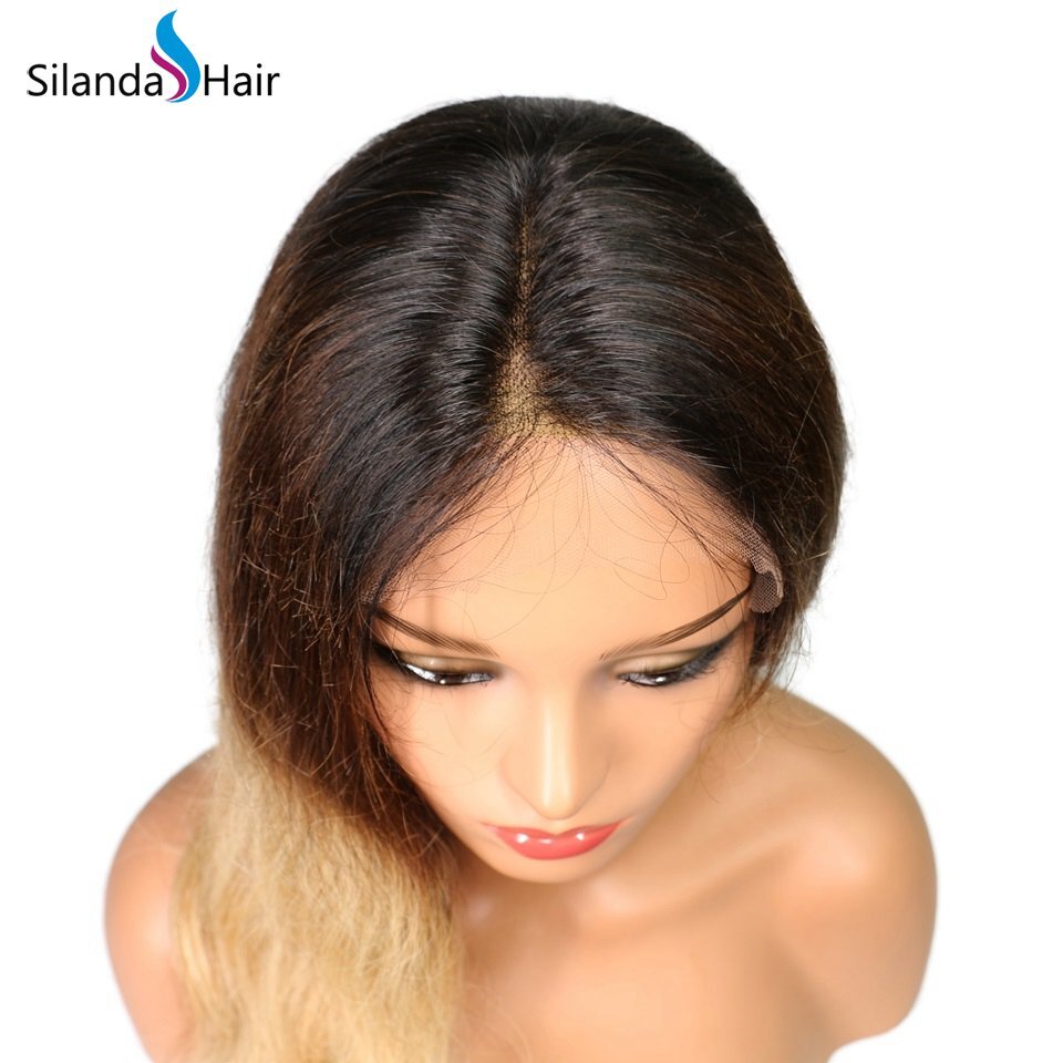 Silanda Hair Top Seller #T 1B/4/27 Body Wave Brazilian Remy Human Hair Lace Front Full Lace Wigs
