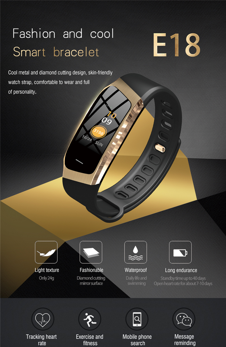 blood pressure oxygen heart rate monitor sport bracelet talk