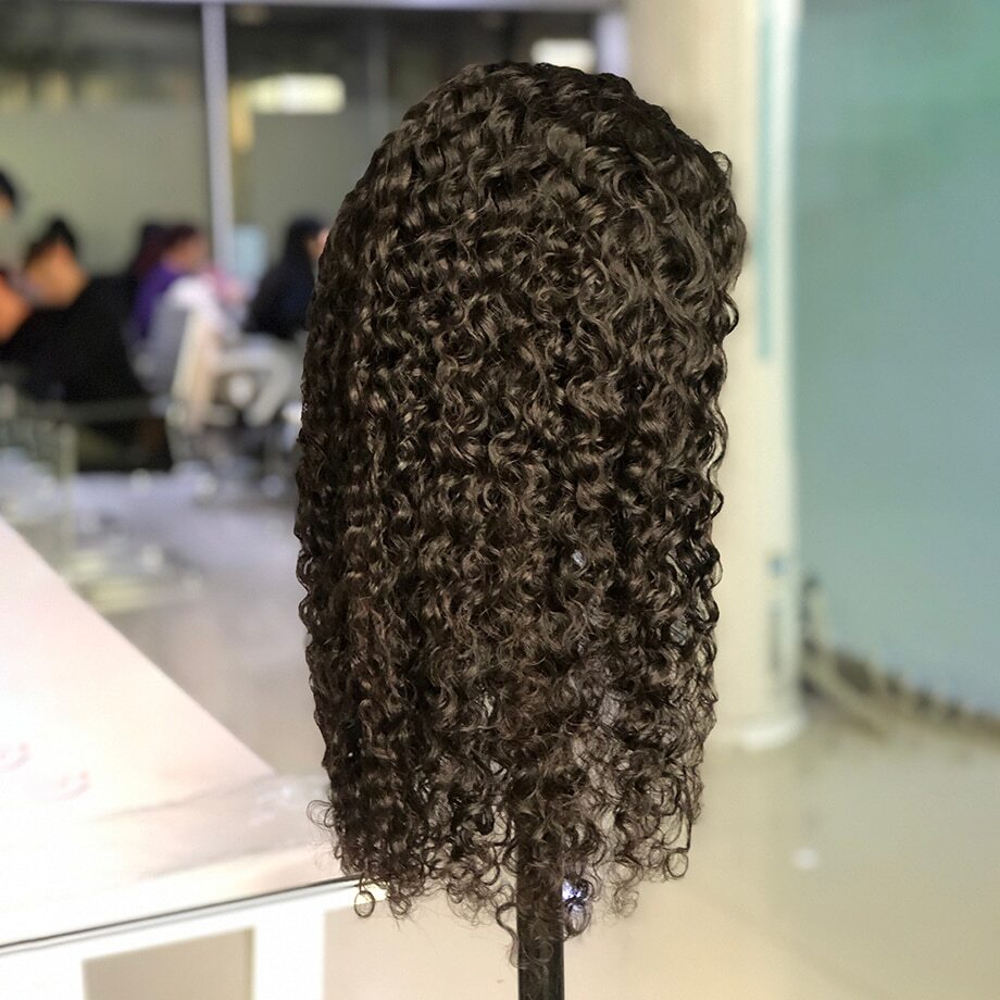 Goldenwigs curly Lace front wig with pre-plucked hairline for black women with Short bob wig for everyday wear Goldenwigs water wave wig short curly Lace front wig with pre-plucked hairline for black women with Short bob wig for everyday wear