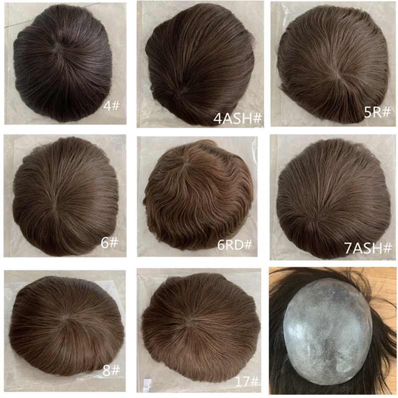 Men's toupee for balding Soft Thin Skin Pu Hair System 0.06mm Thickness Hair toppers for thinning hair on top of head Men's toupee for balding with Soft Thin Skin Pu Hair System 0.06mm Thickness Hair toppers for thinning hair on top of head and Wigs for alopecia and hair loss