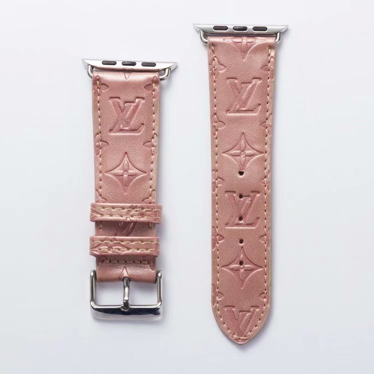 LV Leather Watchbands for Apple Watch Band 44mm 42mm 40mm 38mm iwatch 1 2 3 4 bands Leather ...