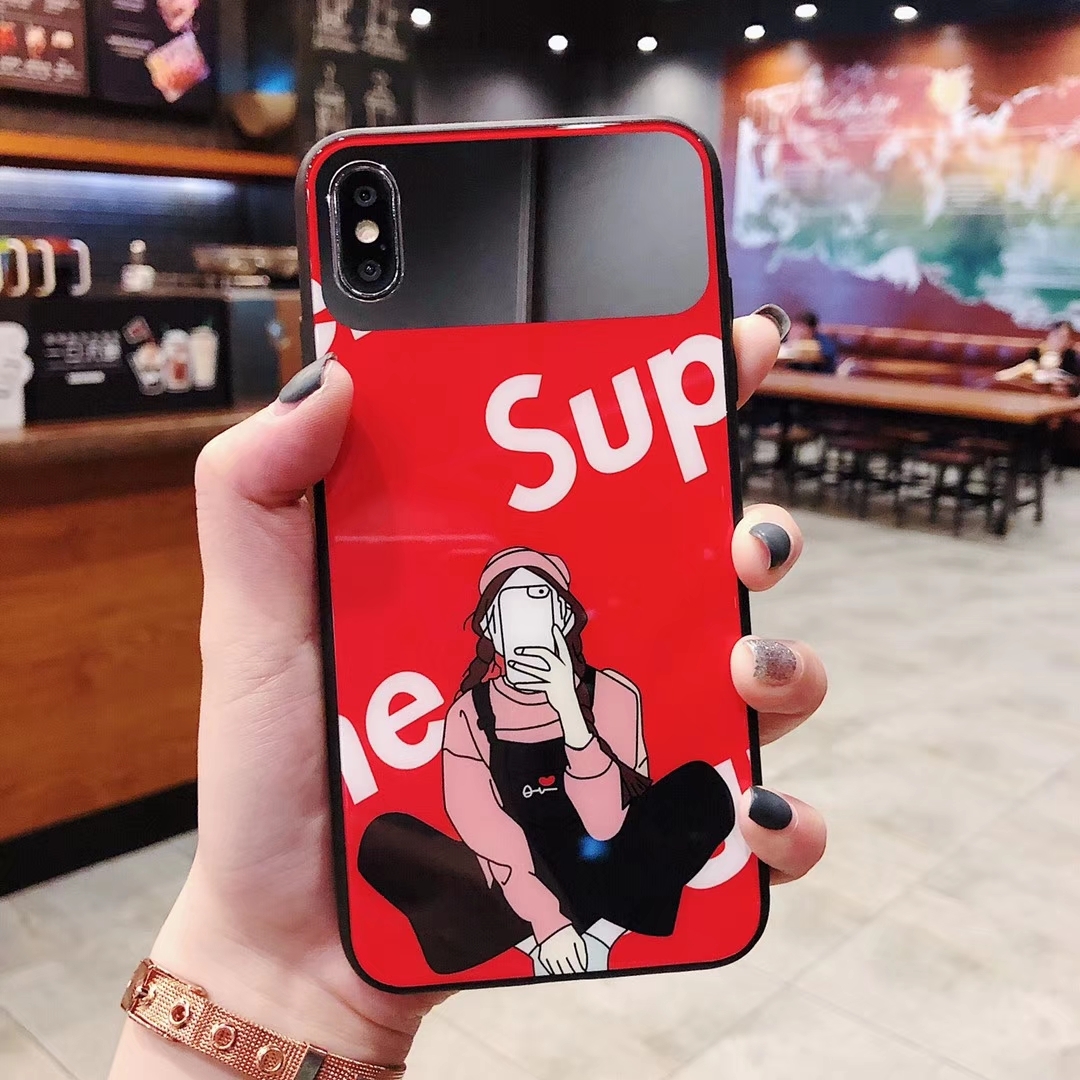 Supreme girl boy Chanel Glass Phone Case For Iphone XS Max ...