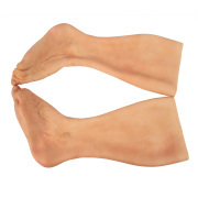 KnowU Old man Artificial Silicone Foot Sleeve Prosthesis Highly Simulated Leg Cover Scars Skin for Old man