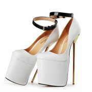 KnowU Men's Platform High Heels Pumps Large size Crossdresser Drag Queen man to woman