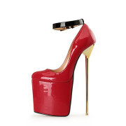 KnowU Men's Platform High Heels Pumps Large size Crossdresser Drag Queen man to woman