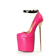 KnowU Men's Platform High Heels Pumps Large size Crossdresser Drag Queen man to woman