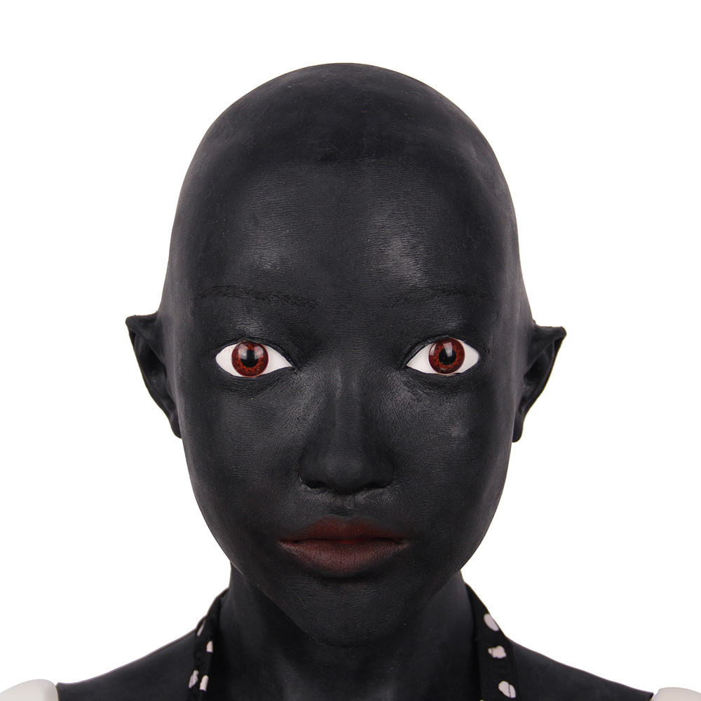 Female mask silicone bodysuit image