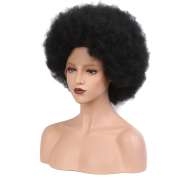 KnowU Curly black short Synthetic Lace Front Wig For Crossdresser Drag Queen transgender fashion hottest