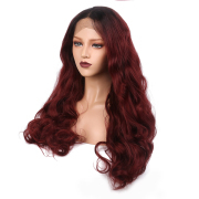 KnowU Curly red long Synthetic Lace Front Wig For Crossdresser Drag Queen transgender fashion hottest