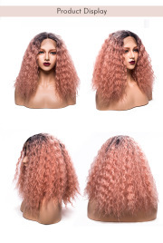 KnowU Curly Synthetic Lace Front Wig For Crossdresser Drag Queen transgender fashion hottest
