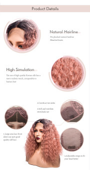 KnowU Curly Synthetic Lace Front Wig For Crossdresser Drag Queen transgender fashion hottest