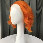 KnowU Curly red short Synthetic Lace Front Wig For Crossdresser Drag Queen transgender fashion hottest
