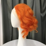 KnowU Curly red short Synthetic Lace Front Wig For Crossdresser Drag Queen transgender fashion hottest