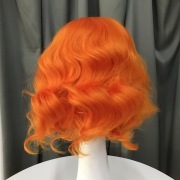 KnowU Curly red short Synthetic Lace Front Wig For Crossdresser Drag Queen transgender fashion hottest