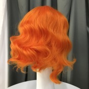 KnowU Curly red short Synthetic Lace Front Wig For Crossdresser Drag Queen transgender fashion hottest