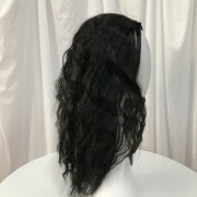 KnowU Curly Black Long Hair Center Point Explosion Corn Perm Realistic