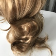 KnowU Curly Blond Long Gradient Mid-point Wig Hairpieces Yellow Hair Big Wave Cosplay