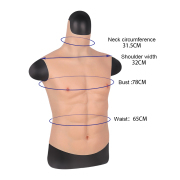 KnowU Siliocne Fake Muscle ftm Breastplate Crossdresser Cosplay Bodysuit Transgender