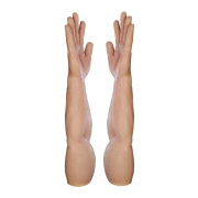 KnowU Realistic Silicone Muscle Gloves Male Hand Covers Cosplay Sleeve Strong Arm