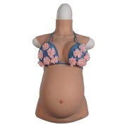 KnowU Pregnant Belly With Breast 4/6/9 Months Silicone Breast Forms Realistic Cosplay