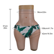 KnowU Upgrade With Makeup Silicone Full Hip Pants Sexy Buttocks Thick Hip Pad Hip Up Enhancer Crossdresser