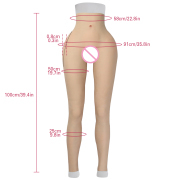 KnowU Silicone Pants Ankle-length Thicken Hip Fake Realistic Vagina Crossdresser