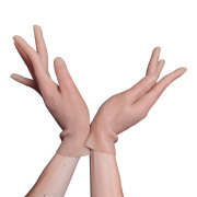 KnowU Silicone Female Gloves Short Hand 1pair Crossdresser Drag Queen