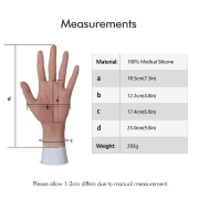 KnowU Silicone Female Gloves Short Hand 1pair Crossdresser Drag Queen
