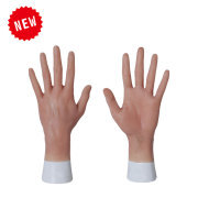KnowU Silicone Female Gloves Short Hand 1pair Crossdresser Drag Queen