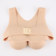 KnowU Silicone Breast Forms Vest Bra Buttons Silicone Filling Boobs Crossdresser drag queen Transgender