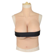 KnowU Silicone Breast I Cup Fake Boobs Half Body Big Boobs Cosplay Transgender
