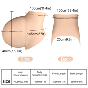 KnowU Oversized Huge Silicone Pregnant Belly Twins Fake Belly Cosplay Transgender