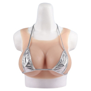 KnowU Silicone Breast Forms C-G Cup Fake Boobs Low Collar Cosplay Drag Queen New Products